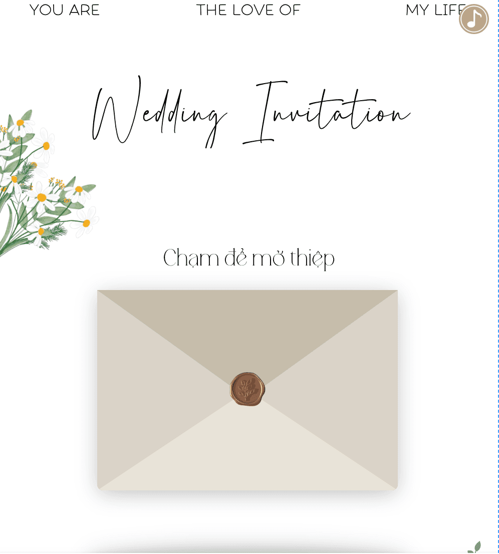 Thiệp cưới thanh lịch